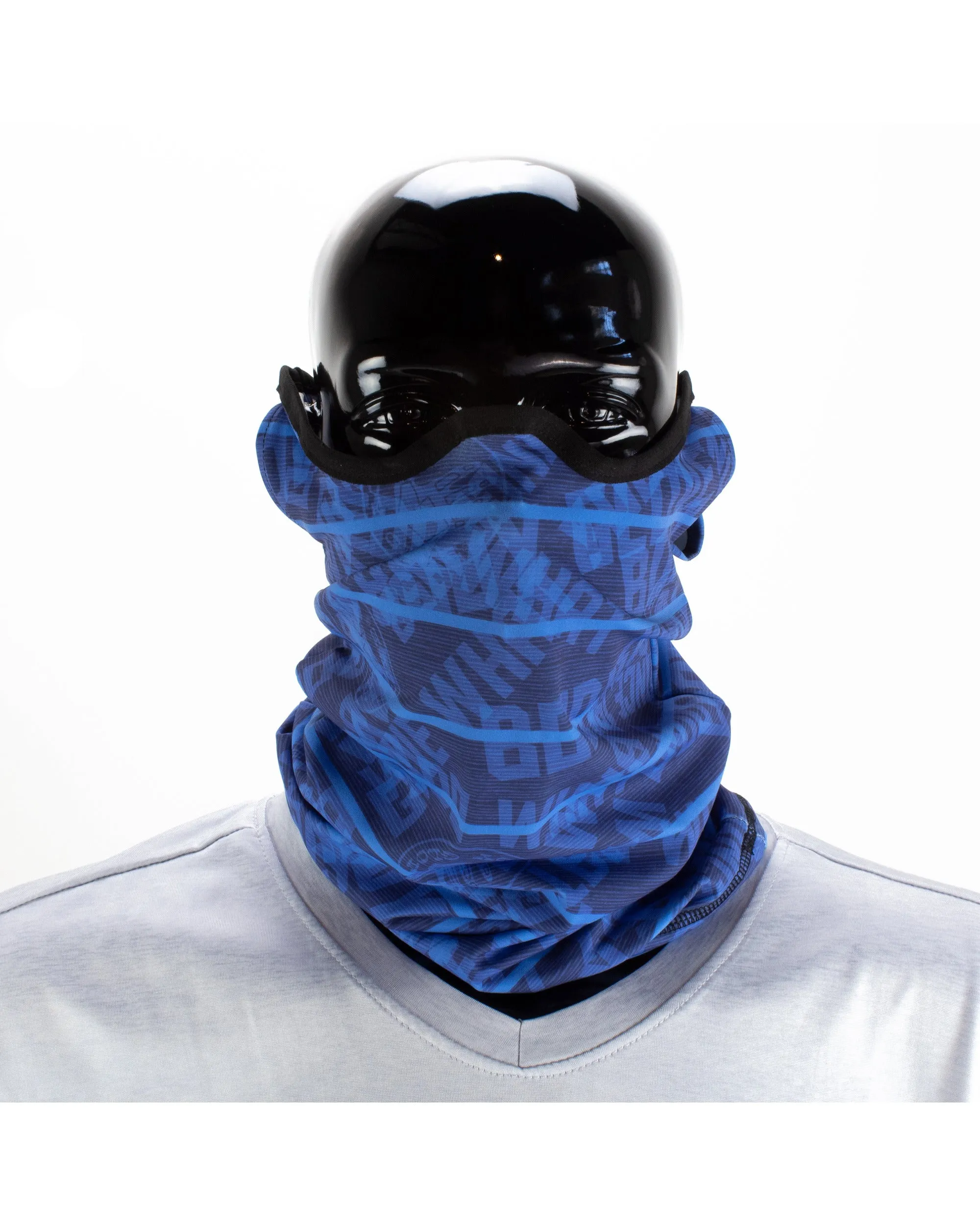 2-Pack Men's Warming Gaiter Face Masks - Black/BlueBG