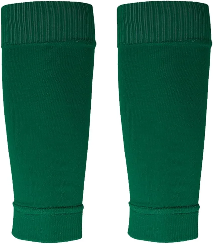 2 Set Anti-Slip Grip Soccer Socks with Shin Guard Sleeves, Sports Athletic Socks for Men Women