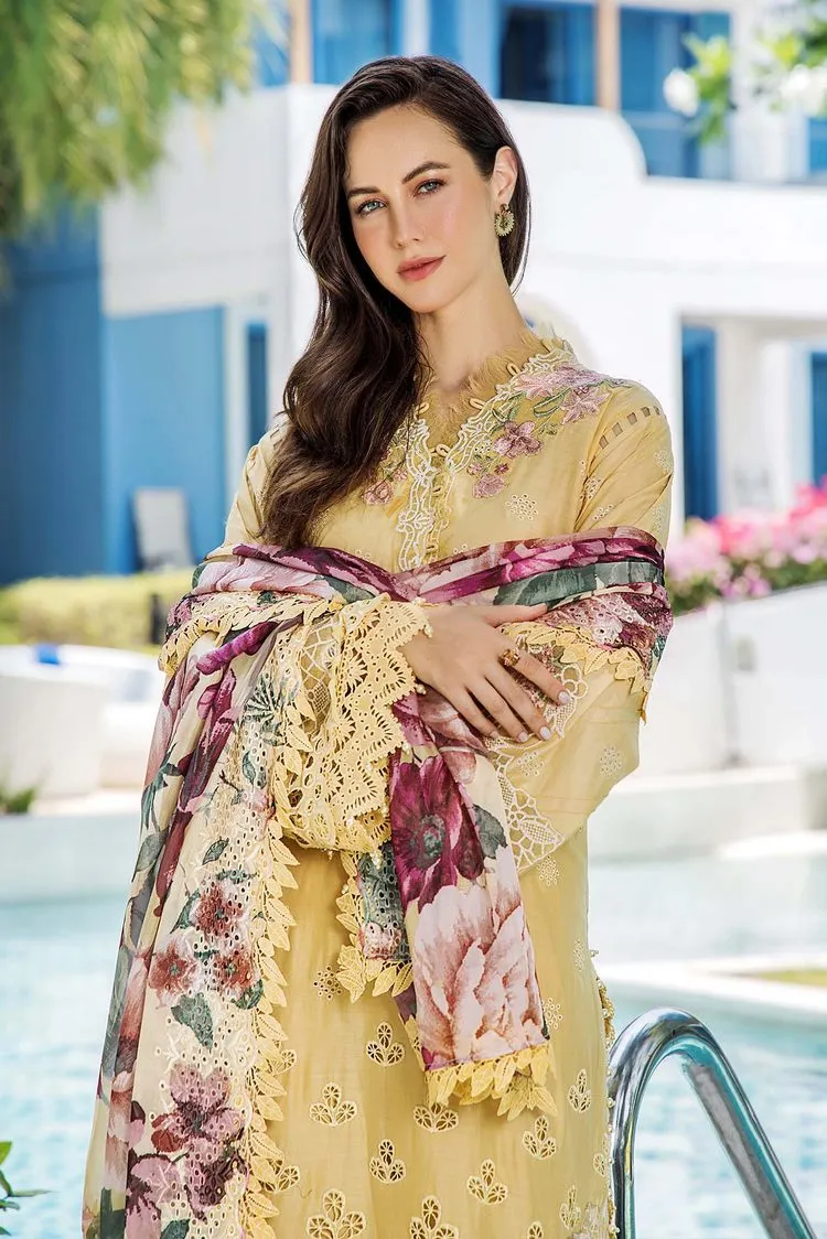 Adans Libas - Adan's Blossom Unstitched Lawn Collection - 7507