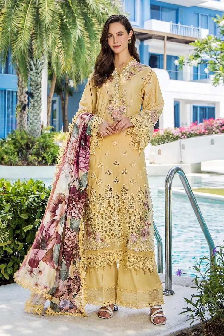 Adans Libas - Adan's Blossom Unstitched Lawn Collection - 7507