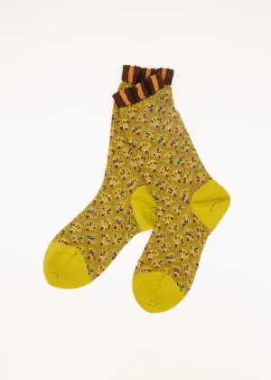 Antipast Fun Fan Mid Socks - Light Green