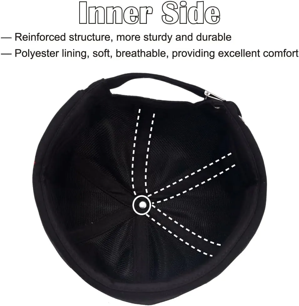 Brimless Hats for Men Brimless Caps, Rolled Cuff Retro Docker Hat for Womens with Adjustable Beanie Hat