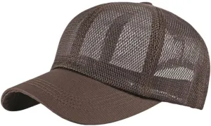 FASHIXD Mesh Baseball Cap for Men Women Summer Breathable Trucker Hats Adjustable Outdoor Sports Running Hats