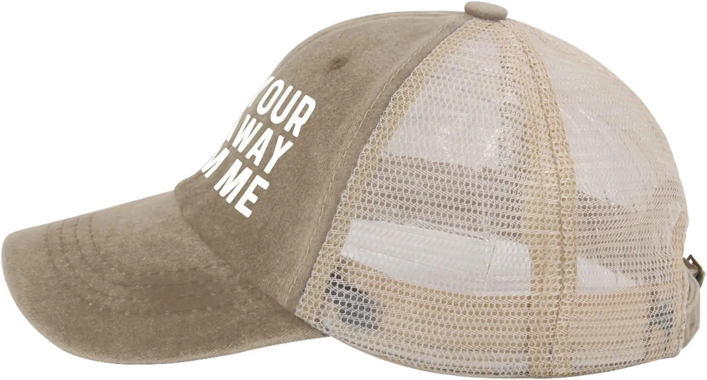 GET Your Kid AWAYS from ME Trucker Hat Men Vintage Mesh Cap for Summer