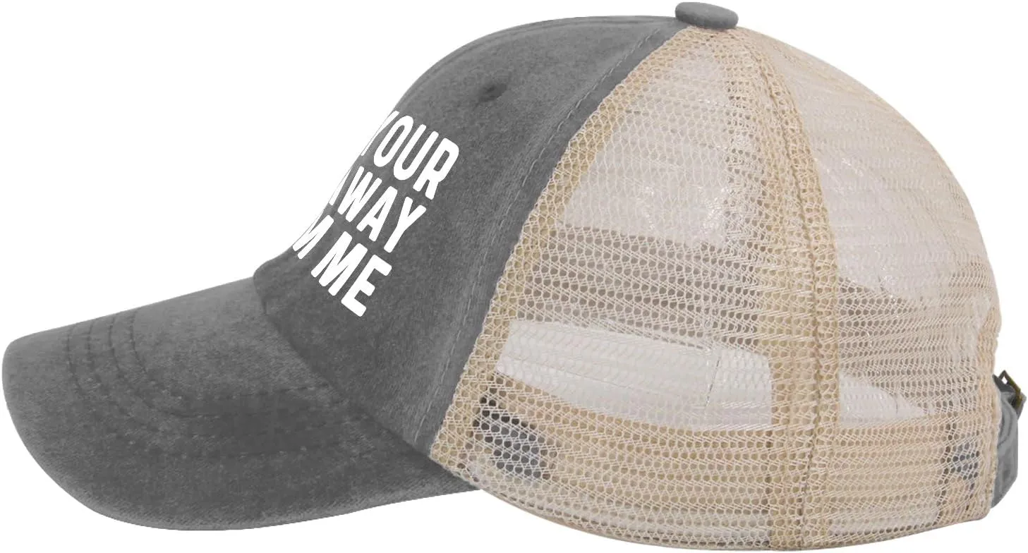 GET Your Kid AWAYS from ME Trucker Hat Men Vintage Mesh Cap for Summer