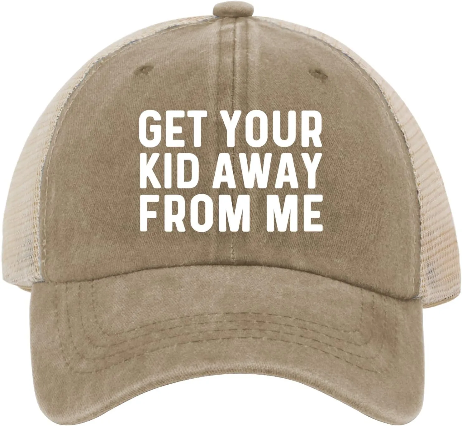 GET Your Kid AWAYS from ME Trucker Hat Men Vintage Mesh Cap for Summer