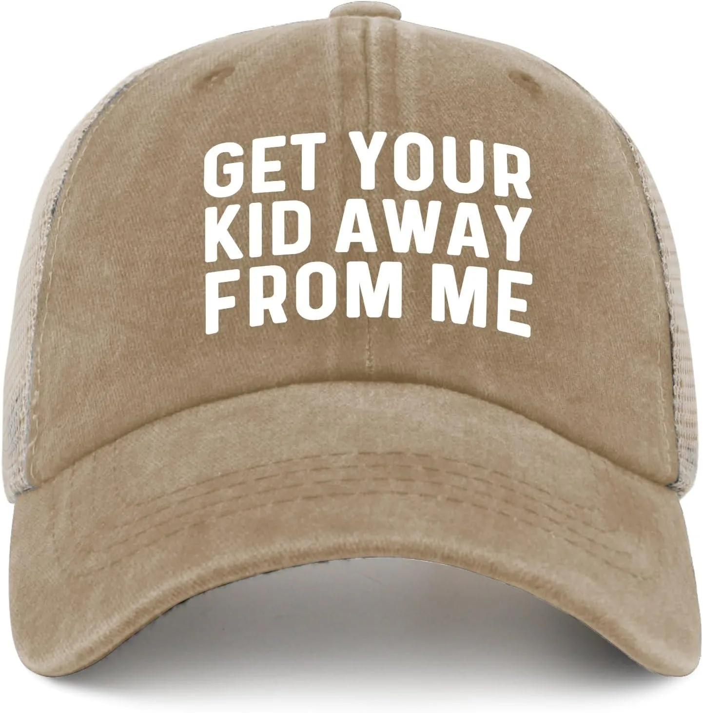 GET Your Kid AWAYS from ME Trucker Hat Men Vintage Mesh Cap for Summer