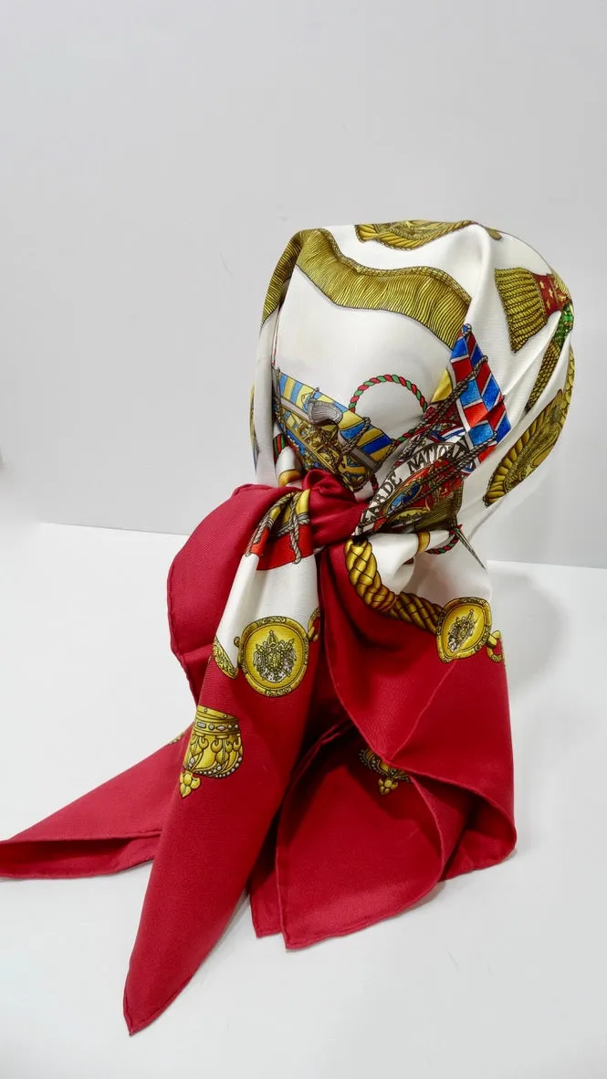 Hermès 'Les Tambours' Silk Scarf