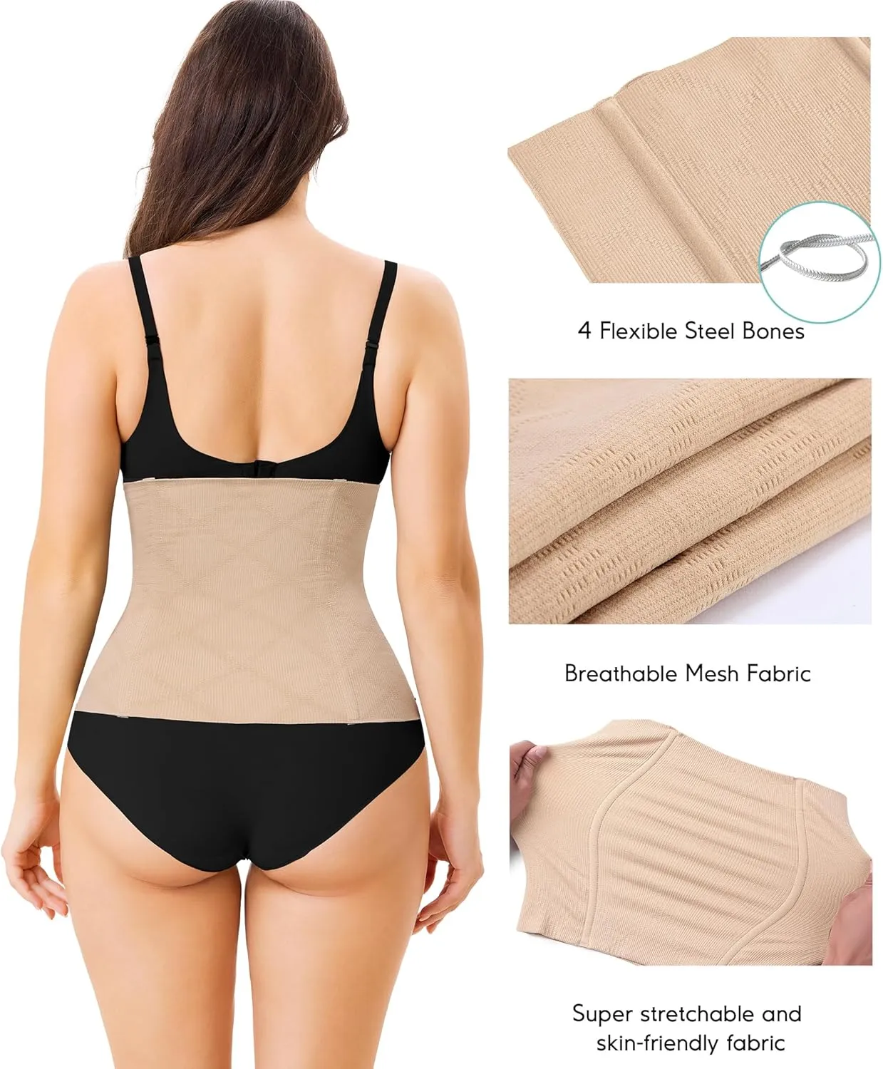 LODAY 2 in 1 Postpartum Recovery Belt,Body Wraps Works for Tighten Loose Skin