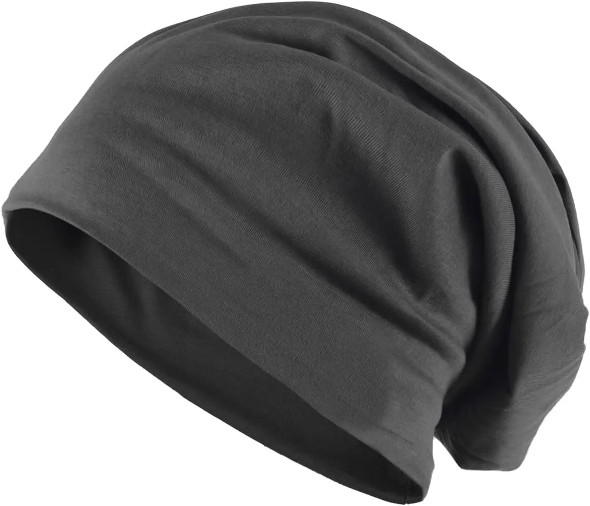 Mens Slouchy Beanie Hat Thin Baggy Summer Skull Cap