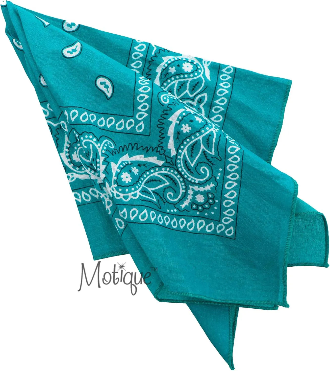Motique Accessories 22 Inch Cotton Paisley Bandana