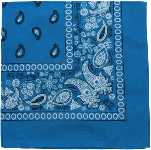 Motique Accessories 22 Inch Cotton Paisley Bandana