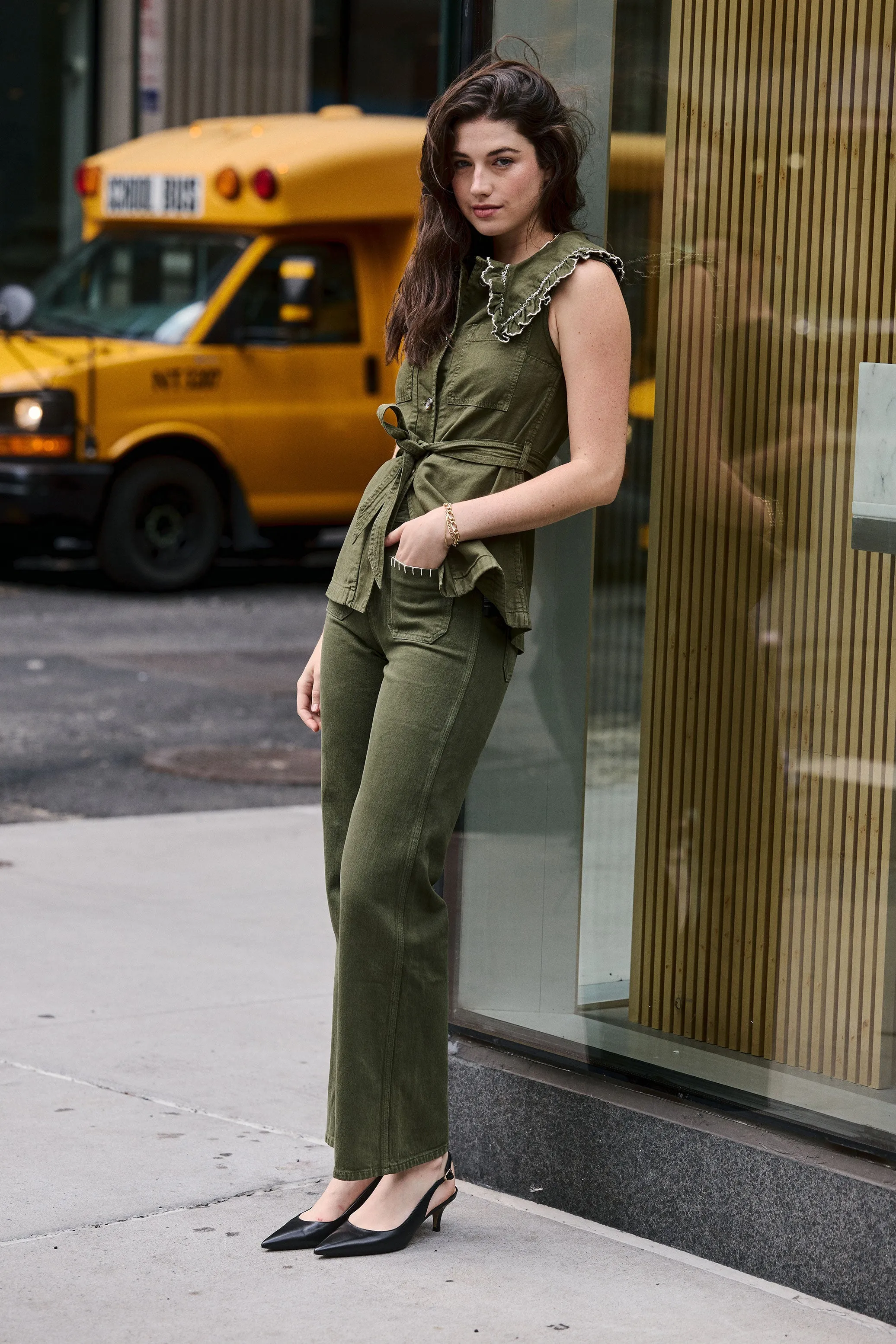 Phoebe Vest in Pine