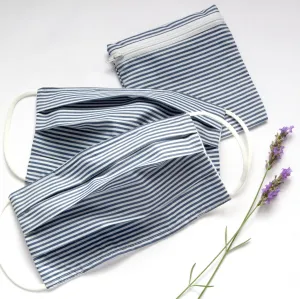 Set of Two Striped Face Masks in Bag