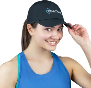 TrailHeads UV Protection Running Hats for Women, 50  UPF - Summer Hats for Women Baseball Cap - Tennis, Golf, Gym, Workout