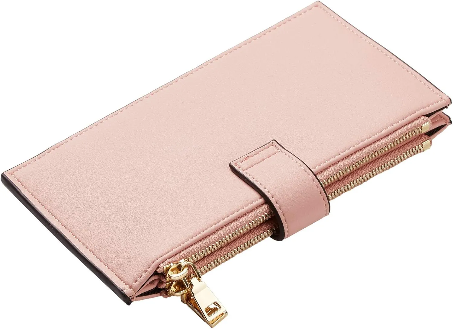 Travelambo Leather Wallets for Women Slim RFID Blocking Bifold Credit Card Holder Wallet