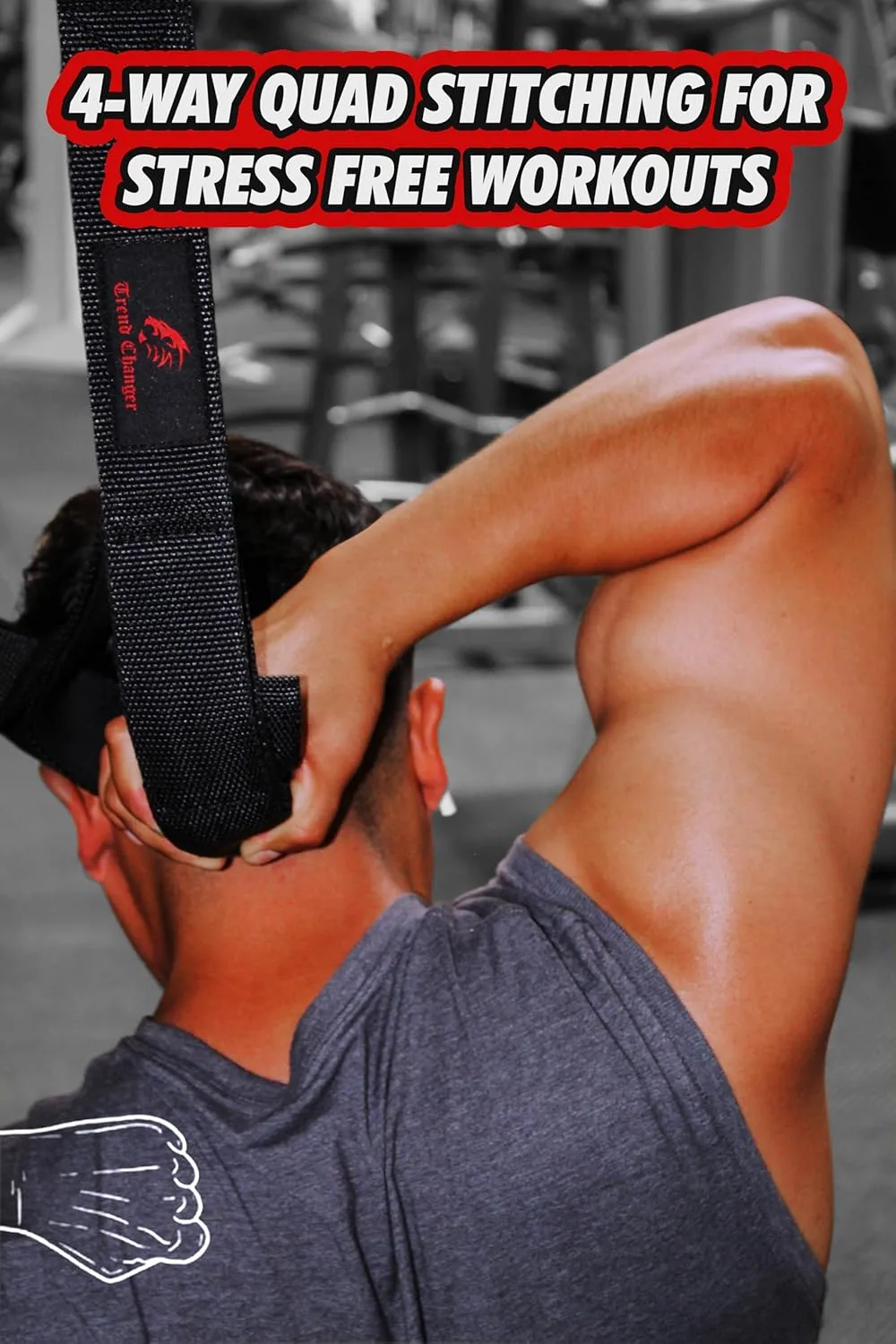 Tricep Rope Cable Attachment 29'' & 22'' Loop for Tricep Pull Cable Extensions and Face Pulls/Triceps Pressdowns/Cable Overhead Presses/Tricep Push Downs