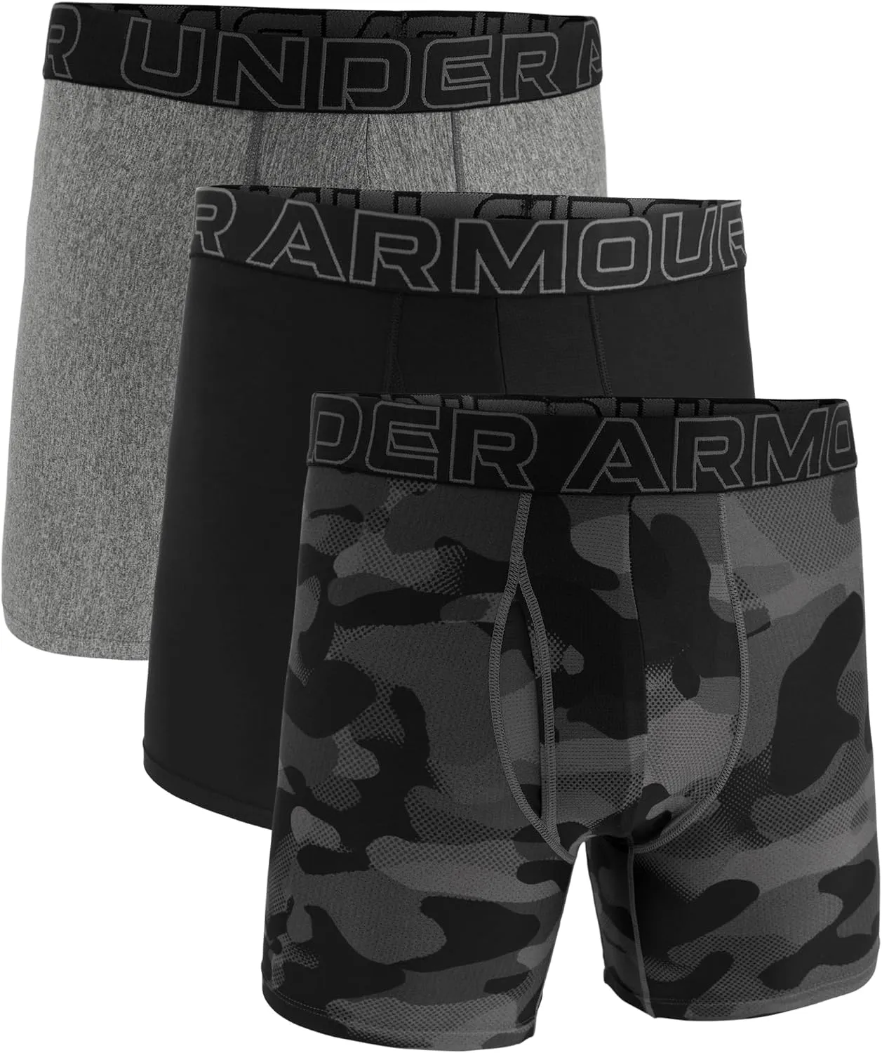 Under Armour Men's Multi-Pack Standard Tech 6" Inseam Boxer Brief