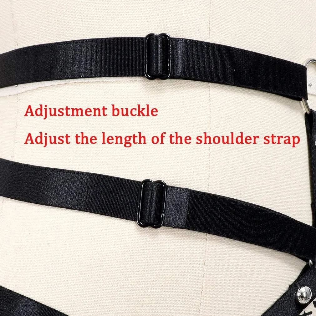 Women's Body Harness Punk Garter Leg Waist Dance Elastic Gothic Carnival Accessories